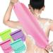 4Pcs Exfoliating Back Scrubber with Handles Nylon Back Exfoliator Extended Length Back Washers Stretchable Exfoliating Washcloth Pull Strap Shower Scrubber for Body Cleans Skin Massages for Women Men