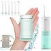 Water Flosser Cordless Oral Irrigator Portable Teeth Cleaner HOC600 IPX7 Waterproof Electric Dental Flossers with DIY Modes 6 Jet Tips for Braces Care Travel and Home Use