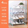 Four Layers Simple DIY Combination Shoe Shelf Doorway Household Storage Rack Shoe Cabinet