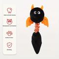 1pc Cute Devil Design Pet Grinding Teeth Squeaky Plush Toy Durable Chew Toy For Dog Interactive Supply