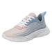 KaLI_store Womens Casual Sneakers Womens Walking Shoes Non-Slip Tennis Sneakers Mesh Running Shoes Pink 8