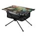 Butterfly Turtle Flowers Camping Folding Table Portable Beach Table with Storage Bag Compact Picnic Table for Outdoor Travel Fishing BBQ