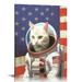 COMIO Mr Pebbles Funny The First Cat in Space Poster Wall Art Paintings Canvas Wall Decor Home Decor Living Room Decor Aesthetic Prints