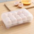 Midewhik Mother s Day Gift Food Containers Large Capacity Egg Holder For Refrigerator Egg Fresh Storage Box For Fridge Egg Storage Container Organizer Clear Plastic Storage Container