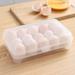 Midewhik Mother s Day Gift Food Containers Large Capacity Egg Holder For Refrigerator Egg Fresh Storage Box For Fridge Egg Storage Container Organizer Clear Plastic Storage Container