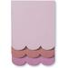 Kate Spade New York Stacked Desktop Notepad Includes 3 Pink Memo Pads with 75 Sheets Scallop