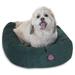 Majestic Pet Villa Velvet Bagel Pet Bed for Dogs Calming Dog Bed Washable Small Marine