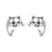 VERUGU Earrings for Women Fashion Ladies Pet Design Collar Hook Women Earrings Temperament Jewelry Silver One Size