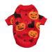 Dog Cat Halloween sweater Dog Halloween Costume Pet Halloween pet pumpkin jumper Knitted fabric Cat pumpkin sweaterred