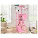 70-Inch Cat Tree Cat Tower for Indoor Cats Multi-Level Tall Cat Tree Kitten Tower with Cat Scratching Post Cat Condo Padded Plush Perch Dangling Heavy Duty Cat Tree for Large Cats