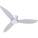 Low Profile Ceiling Fans 52â€�Flush Mount Ceiling Fans with Lights Remote Control with 3 Reversible Blades 22W 3CCT LED Lights 6 Speed DC Motor Ceiling Fan For Bedroom/Farmhouse/Patios/Living Room White
