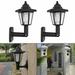 Beppter 2X Solar Led Lamp 2X Mounting Accessories Led Light 2X Solar Power Led Light Path Way Wall Mount Garden Fence Lamp Outdoor
