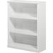 Wooden Bookcase 2/3/5 Tier Cube Shelves Adjustable Shelf Bookself Storage Organizer Display Shelf Free Standing Unit for Living Room Home Office (White 2-Tier)
