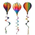 3pcs Spiral Hot Air Balloon Windmill Decors Party Decoration Hot Air Balloon Hanging Decor