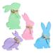 4 Pcs Easter Tray Decoration Coffe Table for Coffee Gift Child Wooden