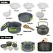 Compact 2-3 Person Camp Cookware Set-Easy Carry Durable & Versatile-Perfect for Outdoor Adventures