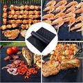 Dinmmgg Bbq Mat & Fire Mat Kitchen Supplies Bbq Grill Mat Non Stick 2024 Upgraded Model with Holes Reusable Barbecue Mat Reusable Easy to Clean Works on Electric Grill Bbq with Silicone Basting Brush
