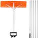 Snow Roof Rake with Plastic Blade and Aluminium Handle - 3.7 - Versatile Snow Removal