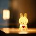 Beppter Night Lights for Kidsã€�Dults Night Light for Kids Roomï¼ŒSoft White Glow Creative Led Night Light Cute Light Emitting Bunny Lamp Room Bedside Lamp Ornaments Enamel Night Light