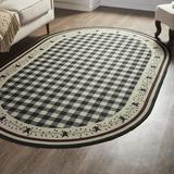 VHC Brands Pip Vinestar Indoor/Outdoor Rug Oval 60x96 Polyester Area Rug Accent Rug Floor Decor Pip Vinestar Collection Oval 60x96 Natural