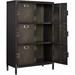 STANI Metal Locker Storage Cabinet 47.3â€� Employees Industrial Steel Storage Locker Cabinet with Shelves and 6 Lockable Doors for Home School Office