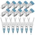 Eease 50Pcs Swimming Pool Cover Clamps Outdoor Small Stainless Steel Clips Multi-use Clips