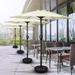 Patio Outdoor Table Umbrella with Push Button Tilt/Crank 6 Sturdy Ribs for Garden Deck Backyard Pool 7.5ft Beige