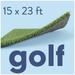 AllGreen Golf 15 x 23 Ft Artificial Grass for Golf Putts Indoor/Outdoor Area Rug