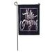 LADDKE Beautiful Modern Inspirational Hello Gorgeous Brush Lettering Unique Culture Garden Flag Decorative Flag House Banner 28x40 inch