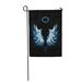 LADDKE Feathers Light Artistic Blue Angel Wings on Angelic Author Billet Garden Flag Decorative Flag House Banner 28x40 inch
