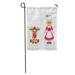 LADDKE Cartoon Christmas Deer Mrs Santa Celebration Character Claus Clause Garden Flag Decorative Flag House Banner 28x40 inch