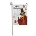 KDAGR Thanksgiving Turkey Bird Wearing Pilgrim Hat Funny Cartoon Character Garden Flag Decorative Flag House Banner 12x18 inch