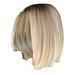 LIANGP Beauty Products Blonde Wig Bob Wig Short Straight Wigs For Women Short Human Hair Ladies Straight BOB Party Natural Light Gold For Women Party Daily Use Beauty Tools