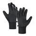 Winter Thermal Gloves Waterproof Windproof Touch Screen Gloves for Men Women Cold Weather Cycling Hiking Running black