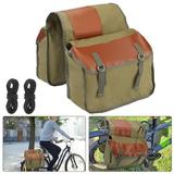 TSV Bike Saddlebags Waterproof Cycle Shoulder Bag Bicycle Rear Seat Bag Carrier Green