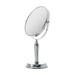 Zadro Anaheim 8.75â€� Round Non-Lighted Makeup Mirror 5X 1X Magnifying Makeup Mirrors Rotating Head Makeup Mirror for Desk