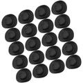 20 Pcs Mini Cowboy Hat Decorations Small Hats Decor Home Accents Decor Tiny Hats DIY Craft Hats Prop