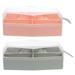 Yueyihe 2 Pcs Jewelry Storage Box Containers Makeup Sponge Blender Holder Sponges Bracket Travel Case