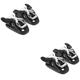 Roller Skate Buckle Professional Kids Skis with Bindings and Boots Accessories Skates Pvc 4 Pcs
