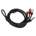 RCA Cable Gold Plated HiFi Sound 2RCA Male to 2RCA Male Stereo Cable for Home Theater Car Speaker