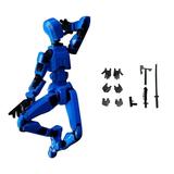 T13 Action Figure - 13 Action Figure - 3D Robot Figure - N13 Action Figure - Dummy 13 Action Figure - 3D Printed Action Figure Dummy 13 - Lucky 13 Action Figure - Assembly Required Blue