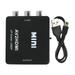 1080P USB Powered AV to HDMI HD Video Converter for Set Top Boxes DVd VCD Game Consoles(Black )