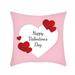 Valentine s Day Linen Pillowcase for Home Decoration 18x18 Inches Living Room Sofa Pillowcase Flax 18x18 Inch Pillowcase For Room Office Party Kids Satin Pillowcase Silky Pillowcase South Pillowcase