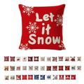 Happy date Christmas Throw Pillow Covers 18 x 18 Inches - Xmas Cushion Cover Case Decorations Winter Holiday Party Pillow Customized Zipper Pillowcase Decor for Sofa Bed Couch Car