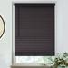 MOOD Architectural 2.5 Faux Wood Window Blinds | driftwood dark brown 2.5 inch Expresso wooden blinds | 60.5 inch blinds for windows | Custom Made Cordless Blackout | Espresso | 60.5 Wide x 72 Tall