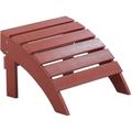 Repose-pied Confortable pour Fauteuil Bas de Jardin Effet Bois Rouge Résitant pour Jardin ou