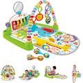 Fisher-Price Deluxe Kick 'n Play Piano Gym & Maracas [Amazon Exclusive]