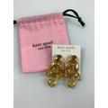 Kate Spade Jewelry | Kate Spade Champagne Crystal Chandelier Drop Pierced Earrings 2.5” New | Color: Gold/Yellow | Size: 2 1/2”