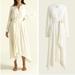 J. Crew Dresses | J. Crew White Long Sleeve Maxi Button Down Dress Size Medium | Color: Cream/White | Size: M