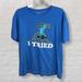 Disney Tops | Disney - Stitch “I Tried” Blue Comfy Graphic Tshirt - Size Xl | Color: Blue | Size: Xl